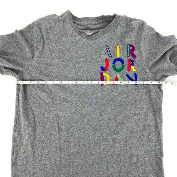 Nike Air Jordan Jump Man The Cradle Gray T Shirt Mens Sz M Double Sided Graphic - Picture 4 of 8